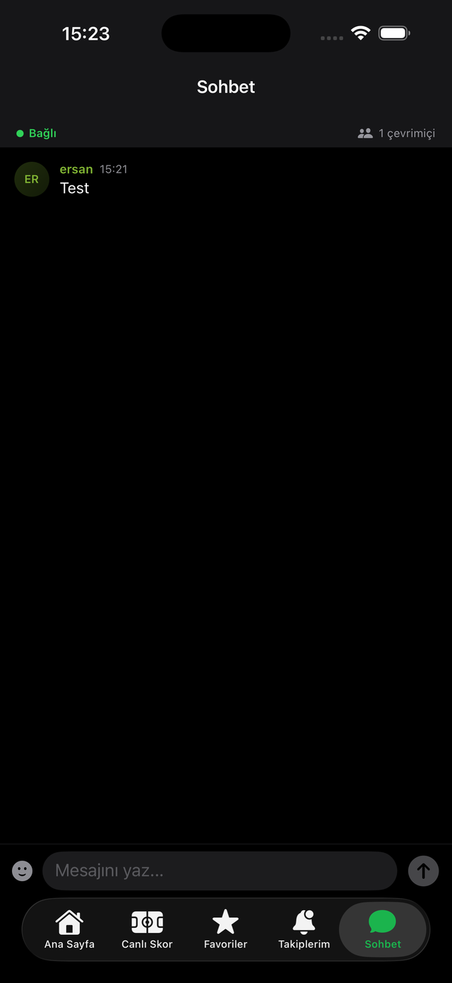 Kickly canlı sohbet ekranı